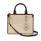 MINI TOTE SIRENA  MONOGRAMA CANVAS CREME