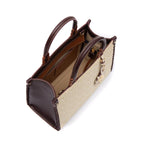 MINI TOTE SIRENA  MONOGRAMA CANVAS CREME
