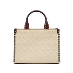 MINI TOTE SIRENA  MONOGRAMA CANVAS CREME