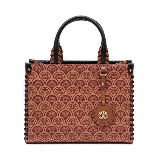 MINI TOTE SIRENE MONOGRAMA CANVAS CARAMELO