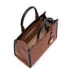 MINI TOTE SIRENE MONOGRAMA CANVAS CARAMELO