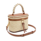 BOLSA VANITY SIRENA MONOGRAMA CANVAS CREME