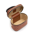 BOLSA VANITY SIRENA MONOGRAMA CANVAS CARAMELO