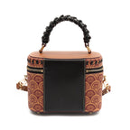 BOLSA VANITY SIRENA MONOGRAMA CANVAS CARAMELO
