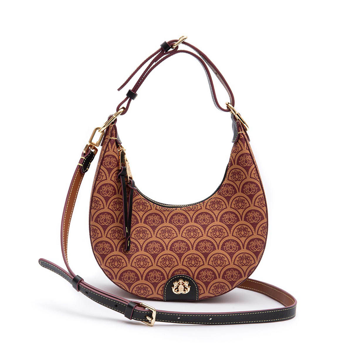SIRENA HOBO BAG MONOGRAM CARAMEL CANVAS
