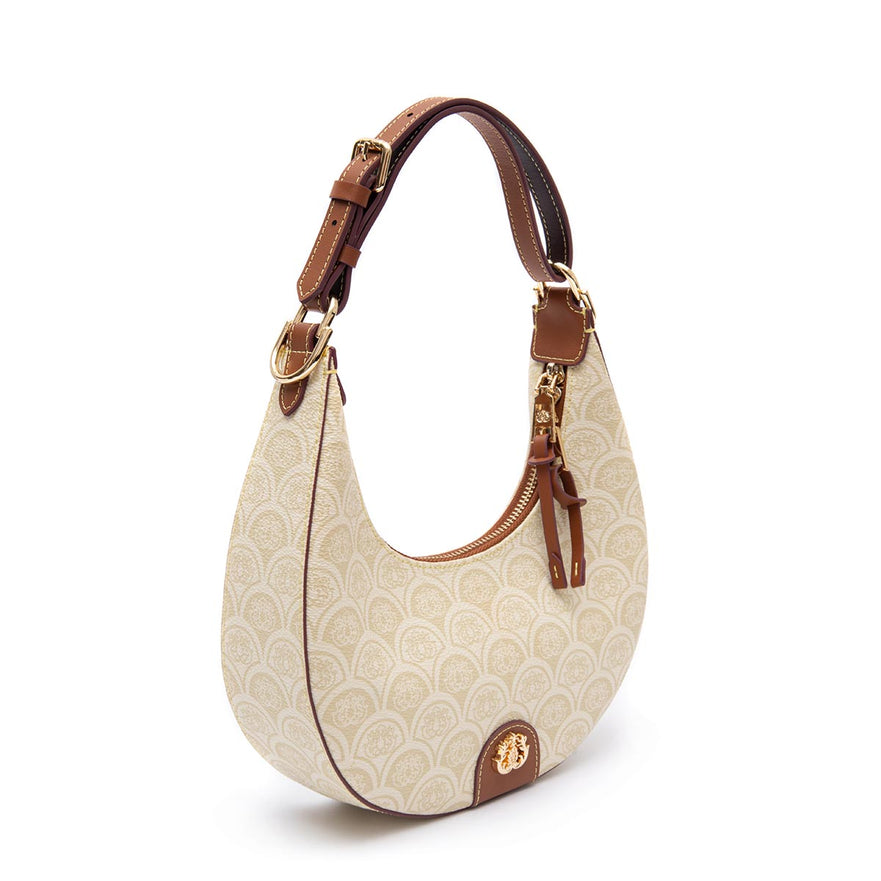 Bolsa Hobo Sirena Monograma Canvas