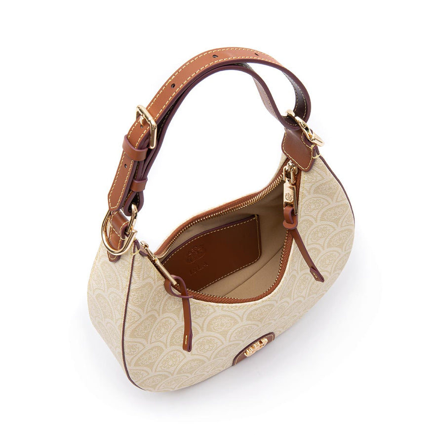 Bolsa Hobo Sirena Monograma Canvas