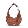BOLSA HOBO SIRENA  MONOGRAMA CANVAS CARAMELO