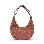 BOLSA HOBO SIRENA  MONOGRAMA CANVAS CARAMELO