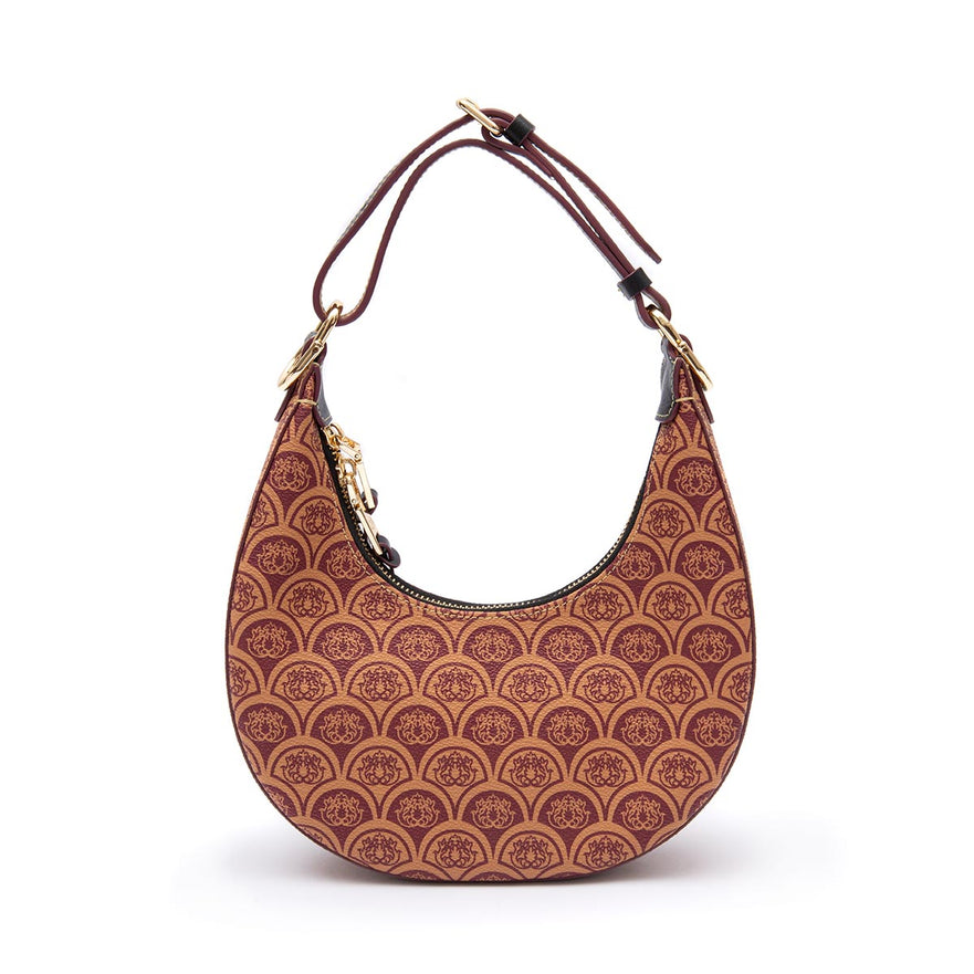 BOLSA HOBO SIRENA  MONOGRAMA CANVAS CARAMELO