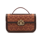 BOLSA BAGUETE TRANSVERSAL SIRENA MONOGRAMA CANVAS CARAMELO