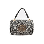 BOLSA MINI  BAGUETE SIRENE JACQUARD PRETO