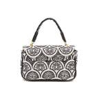 BOLSA MINI  BAGUETE SIRENE JACQUARD PRETO