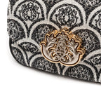 BOLSA MINI  BAGUETE SIRENE JACQUARD PRETO