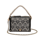 SIRENA JACQUARD BLACK TRUNK BAG