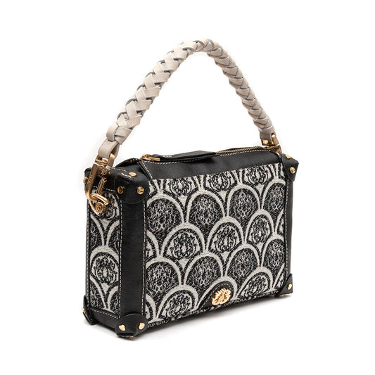 BOLSA TRUNK SIRENA JACQUARD PRETO