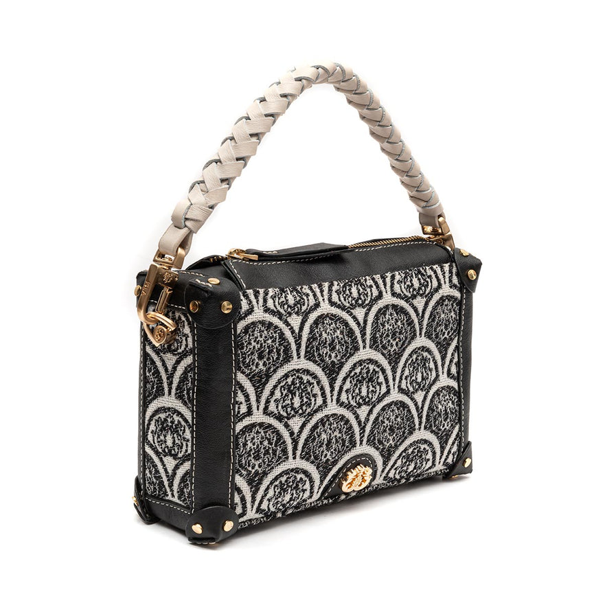 BOLSA TRUNK SIRENA JACQUARD PRETO
