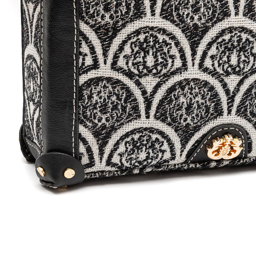 BOLSA TRUNK SIRENA JACQUARD PRETO
