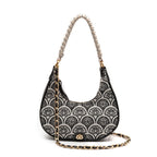BOLSA HOBO SIRENA JACQUARD PRETO
