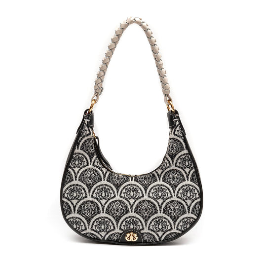 BOLSA HOBO SIRENA JACQUARD PRETO
