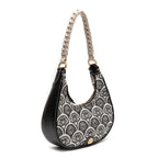 BOLSA HOBO SIRENA JACQUARD PRETO