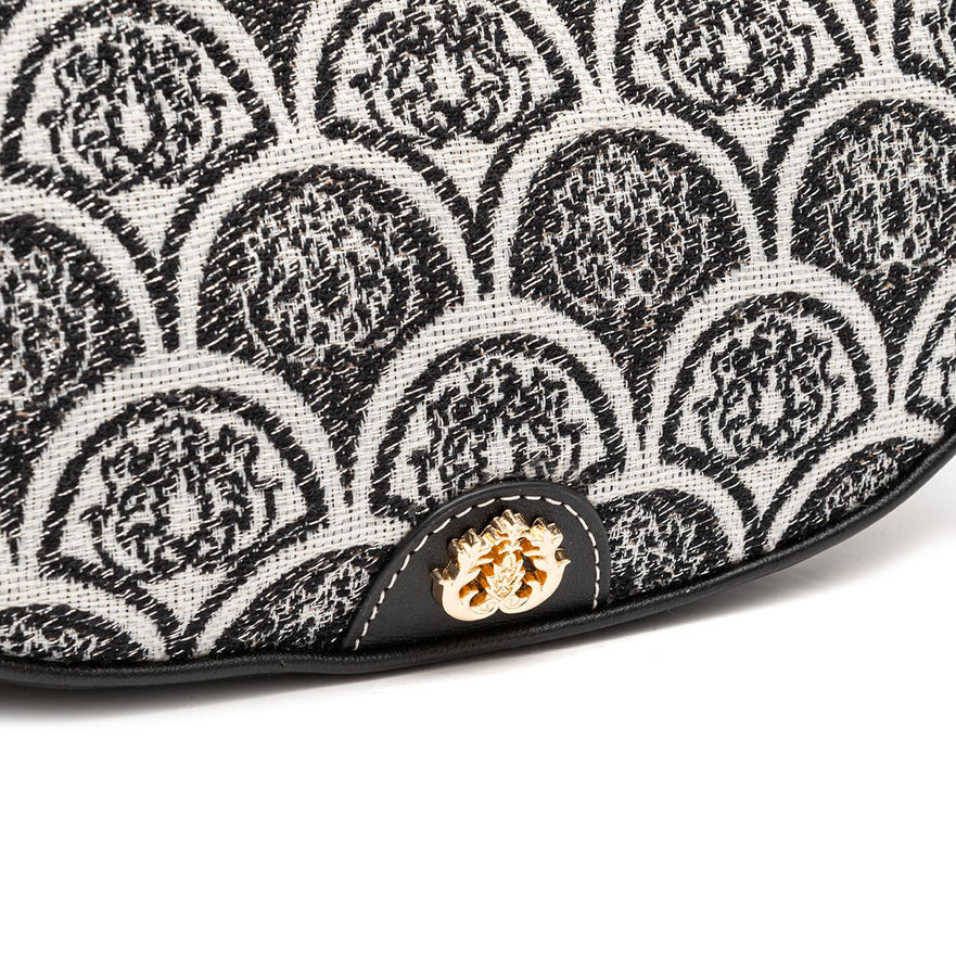 BOLSA HOBO SIRENA JACQUARD PRETO