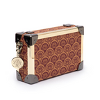 CLUTCH  TRUNK SIRENA MONOGRAMA CANVAS CAREMELO