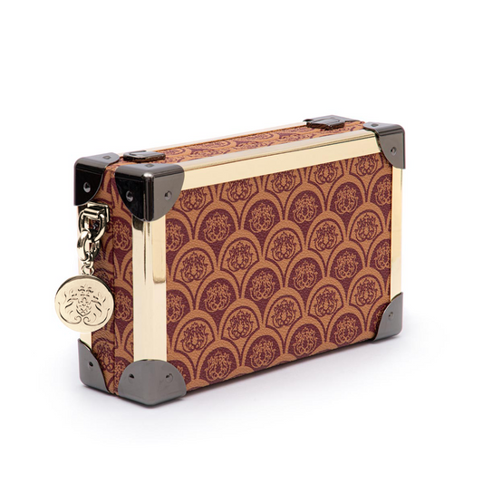 CLUTCH  TRUNK SIRENA MONOGRAMA CANVAS CAREMELO