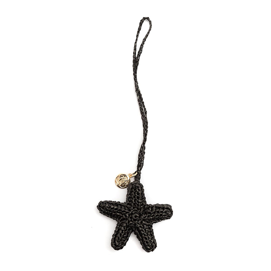 RAFFIA CROCHET SEA ELEMENTS BAG CHARM